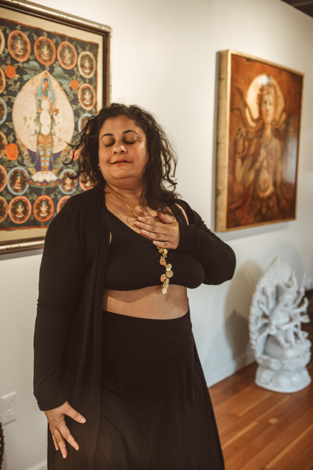 Monica in a private session