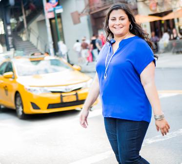 Monica Shah street with a Taxi Image