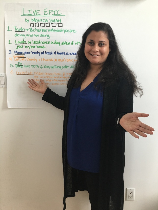 Monica Shah Marker Board Speaking