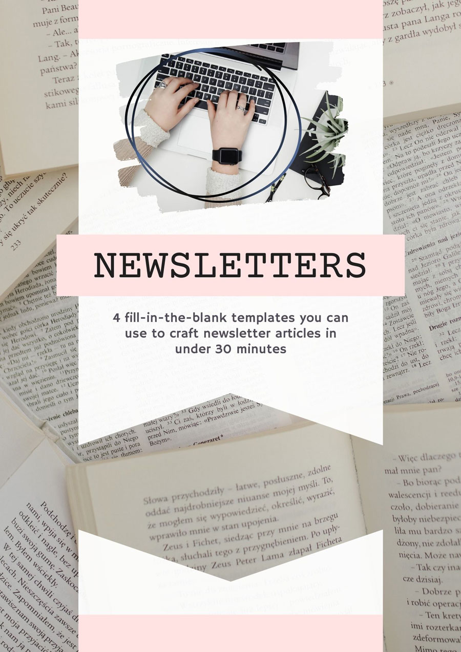 2-newsletters woman working at outdoor table with laptop